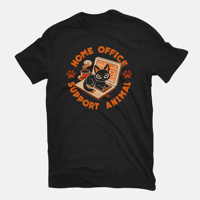 Home Office Animal Support-Unisex-Basic-Tee-worlddominationforcats