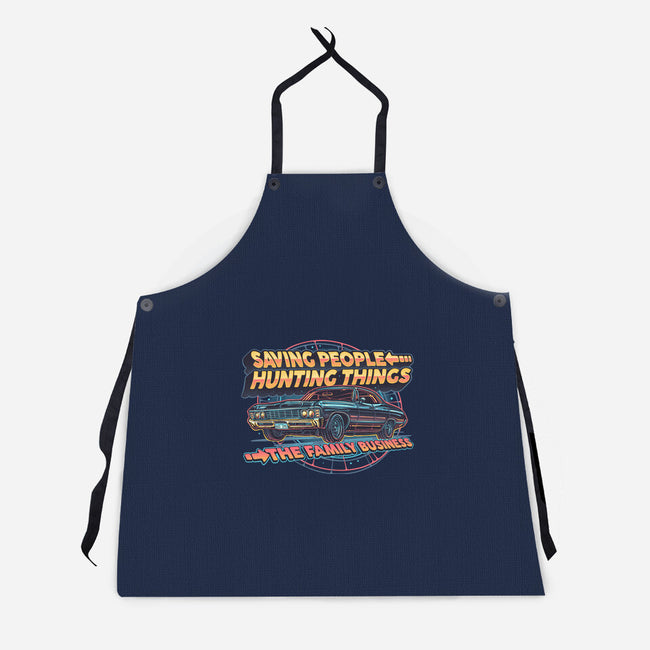 Family Business Vehicle-Unisex-Kitchen-Apron-glitchygorilla