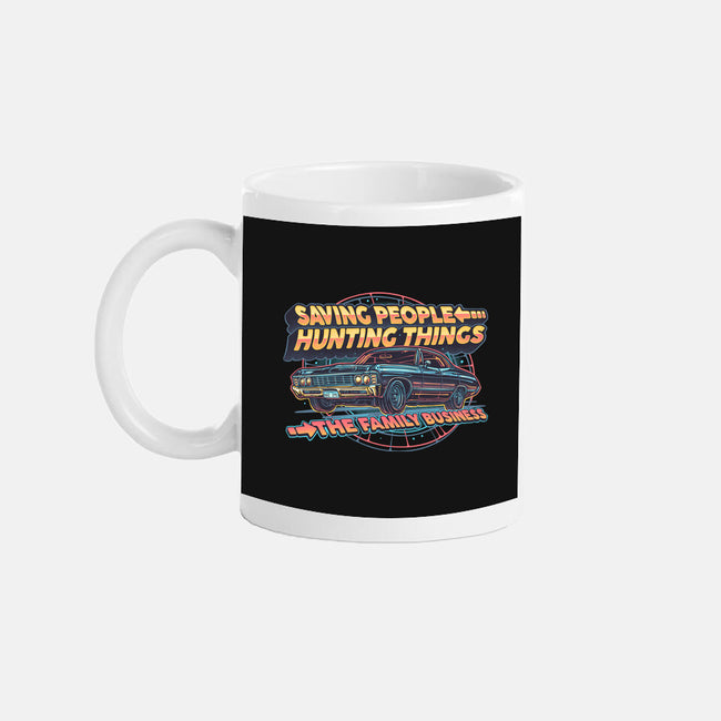 Family Business Vehicle-None-Mug-Drinkware-glitchygorilla