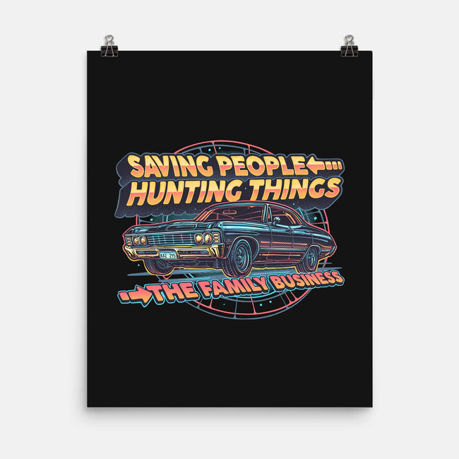 Family Business Vehicle-None-Matte-Poster-glitchygorilla