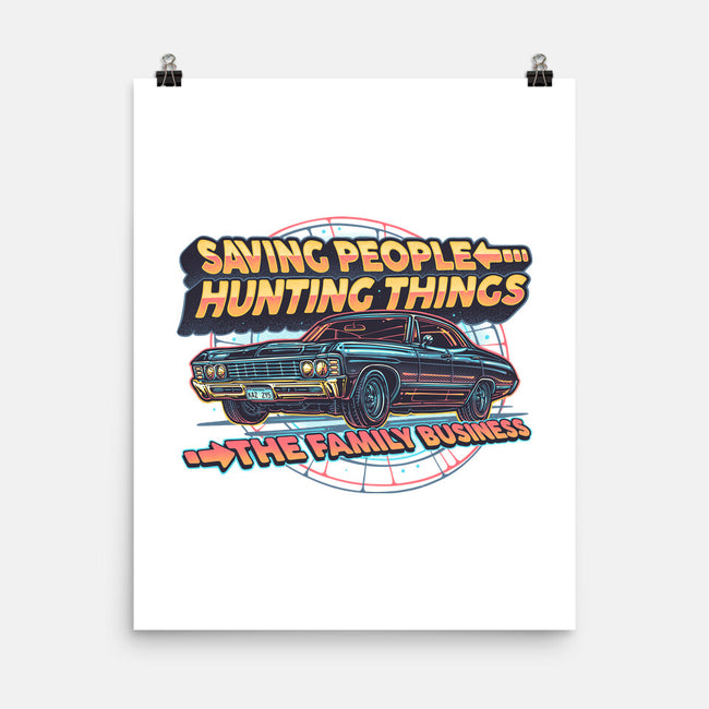 Family Business Vehicle-None-Matte-Poster-glitchygorilla