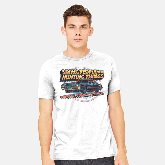 Family Business Vehicle-Mens-Heavyweight-Tee-glitchygorilla