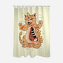 X-Ray Kaiju Meowster-None-Polyester-Shower Curtain-vp021