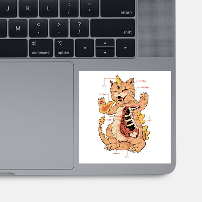 X-Ray Kaiju Meowster-None-Glossy-Sticker-vp021