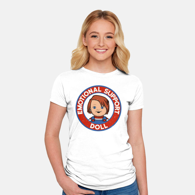 Emotional Support Doll-Womens-Fitted-Tee-Melonseta