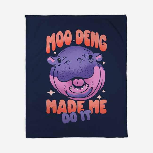 Moo Deng Made Me Do It-None-Fleece-Blanket-sachpica