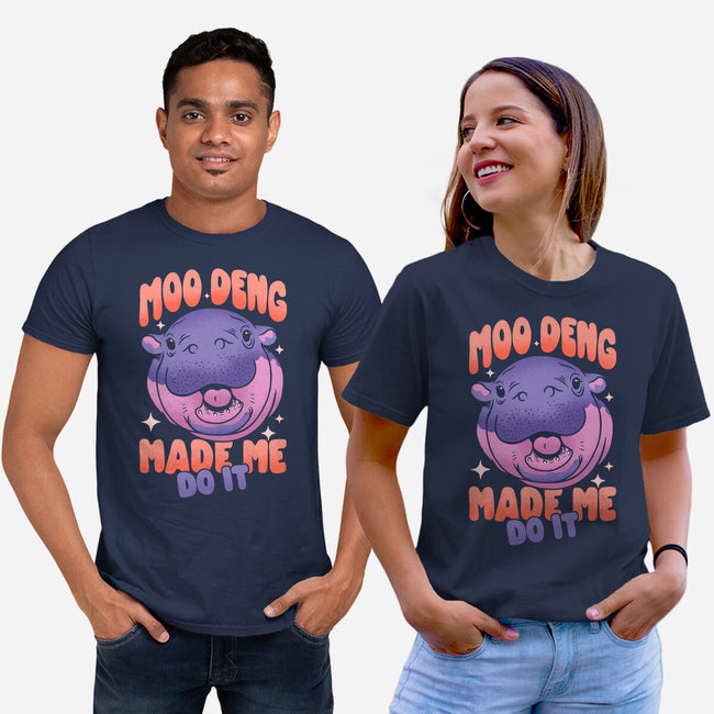 Moo Deng Made Me Do It-Unisex-Basic-Tee-sachpica