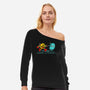 Pac-Busters-Womens-Off Shoulder-Sweatshirt-Herk Up Tees