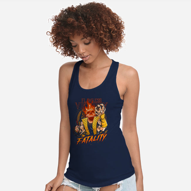 Fatality From Hell-Womens-Racerback-Tank-Diego Oliver