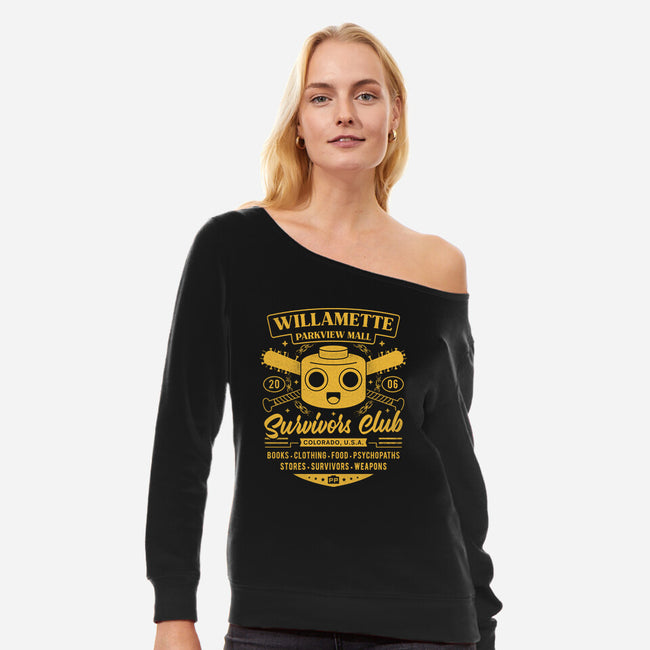 Willamette Parkview Survivor-Womens-Off Shoulder-Sweatshirt-LAGELANTEE