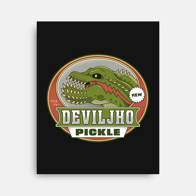 Deviljho Pickle Emblem-None-Stretched-Canvas-LAGELANTEE