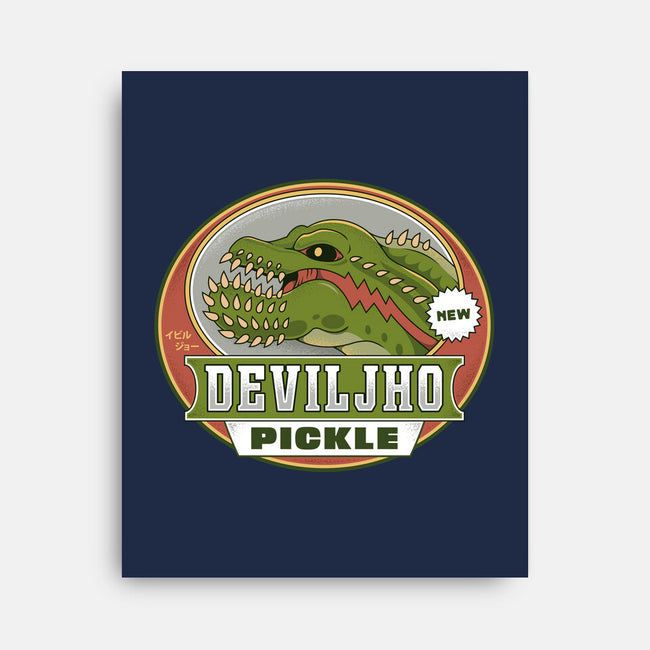 Deviljho Pickle Emblem-None-Stretched-Canvas-LAGELANTEE