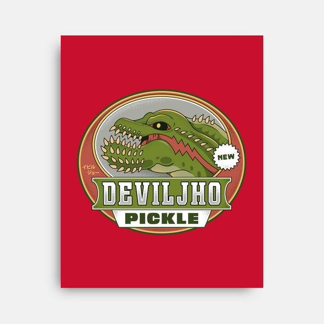 Deviljho Pickle Emblem-None-Stretched-Canvas-LAGELANTEE