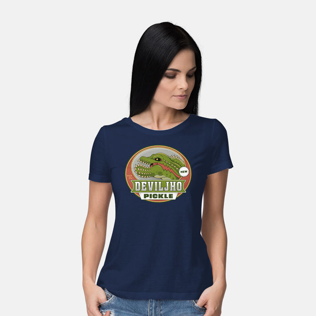 Deviljho Pickle Emblem-Womens-Basic-Tee-LAGELANTEE