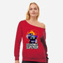 Soundwave Superior-Womens-Off Shoulder-Sweatshirt-manoystee