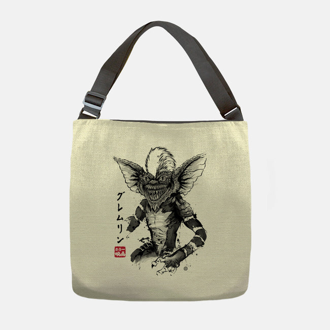 Kingston Falls Creature Sumi-e-None-Adjustable Tote-Bag-DrMonekers