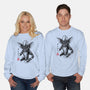 Kingston Falls Creature Sumi-e-Unisex-Crew Neck-Sweatshirt-DrMonekers