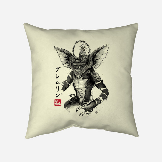 Kingston Falls Creature Sumi-e-None-Removable Cover w Insert-Throw Pillow-DrMonekers