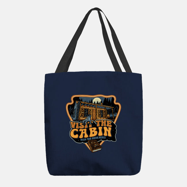 Visit The Cabin-None-Basic Tote-Bag-glitchygorilla