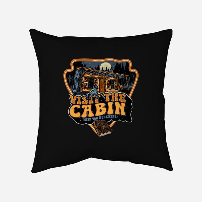 Visit The Cabin-None-Removable Cover w Insert-Throw Pillow-glitchygorilla