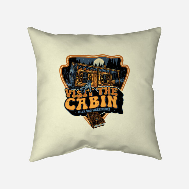 Visit The Cabin-None-Removable Cover w Insert-Throw Pillow-glitchygorilla