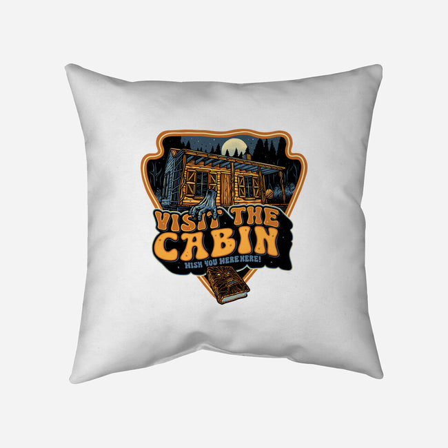 Visit The Cabin-None-Removable Cover w Insert-Throw Pillow-glitchygorilla