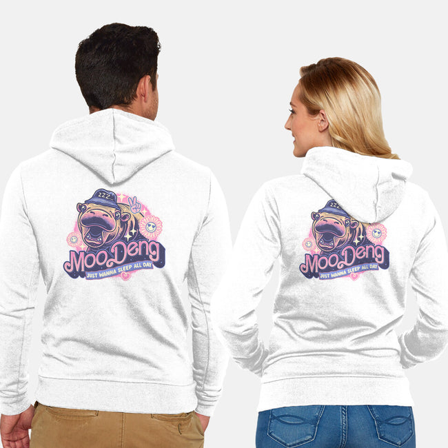 Just Wanna Sleep All Day-Unisex-Zip-Up-Sweatshirt-glitchygorilla