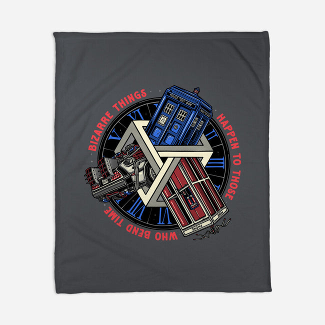 Time Benders-None-Fleece-Blanket-glitchygorilla