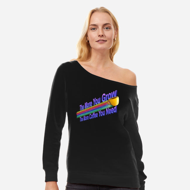 The More Coffee You Need-Womens-Off Shoulder-Sweatshirt-NMdesign