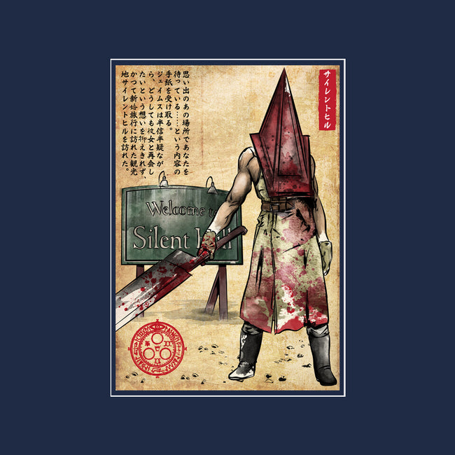 Pyramid Head Woodblock-None-Matte-Poster-DrMonekers