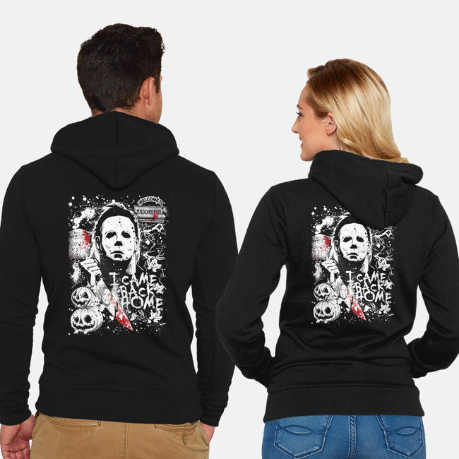 I Came Back Home-Unisex-Zip-Up-Sweatshirt-Arinesart