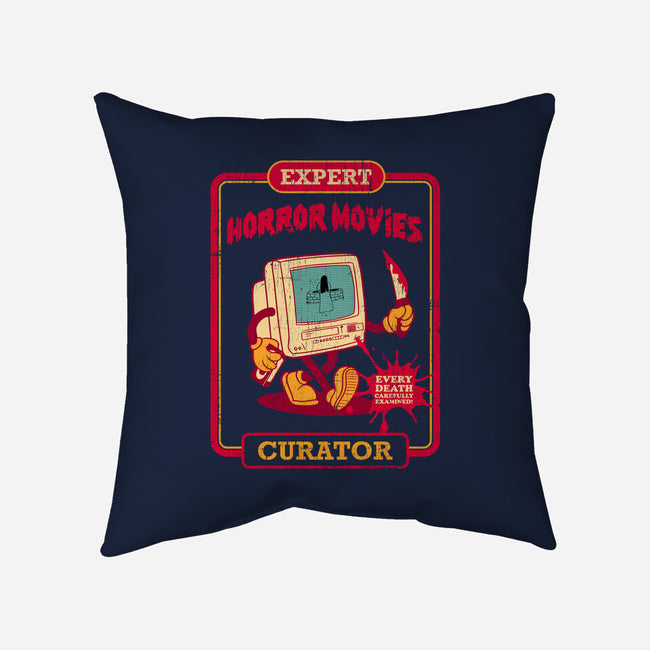 Expert Horror Movies Curator-None-Removable Cover w Insert-Throw Pillow-sachpica