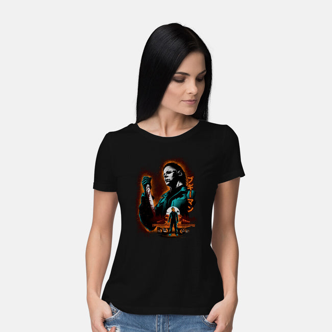 Attack Of Myers-Womens-Basic-Tee-hypertwenty