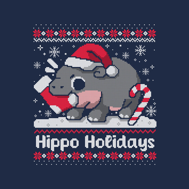 Hippo Holidays-None-Polyester-Shower Curtain-NemiMakeit