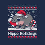 Hippo Holidays-Unisex-Zip-Up-Sweatshirt-NemiMakeit