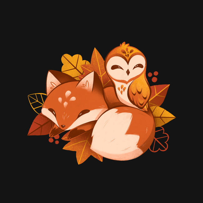 Fox And Owl Autumn-Unisex-Basic-Tank-ricolaa