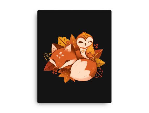 Fox And Owl Autumn