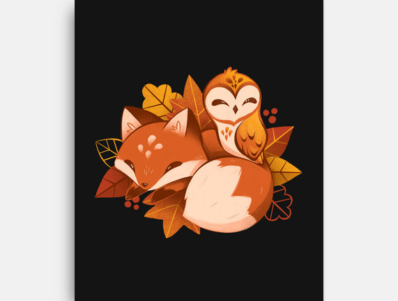 Fox And Owl Autumn