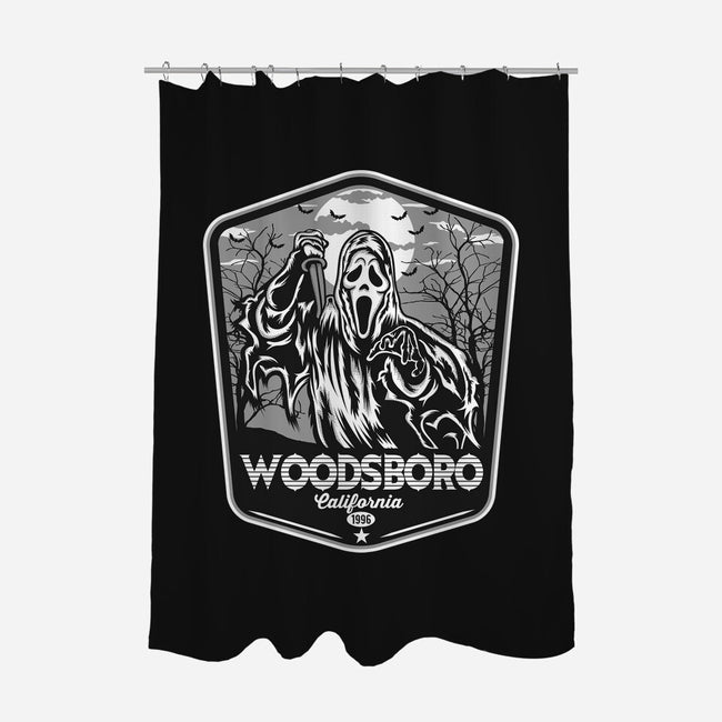 Woodsboro Badge-None-Polyester-Shower Curtain-CarloJ1956