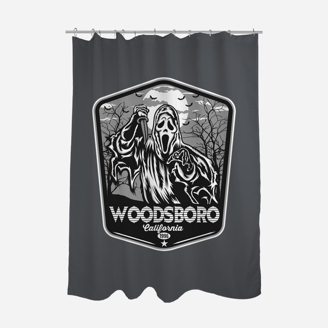 Woodsboro Badge-None-Polyester-Shower Curtain-CarloJ1956