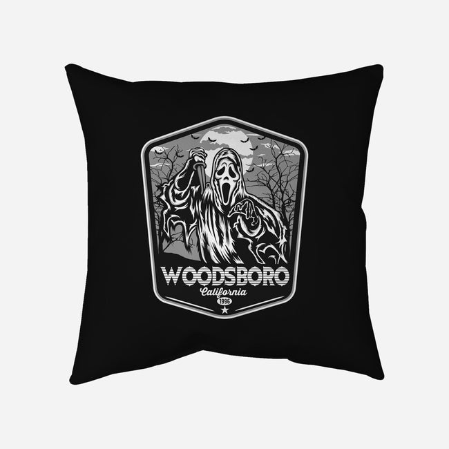 Woodsboro Badge-None-Removable Cover w Insert-Throw Pillow-CarloJ1956