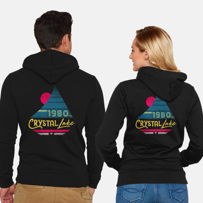 Crystal Lake Visions-Unisex-Zip-Up-Sweatshirt-rocketman_art