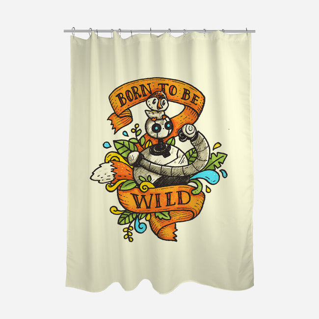 Born To Be Wild-None-Polyester-Shower Curtain-Wenceslao A Romero