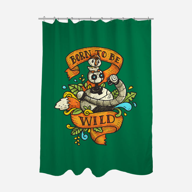 Born To Be Wild-None-Polyester-Shower Curtain-Wenceslao A Romero