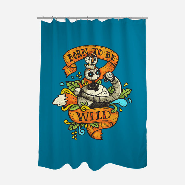 Born To Be Wild-None-Polyester-Shower Curtain-Wenceslao A Romero