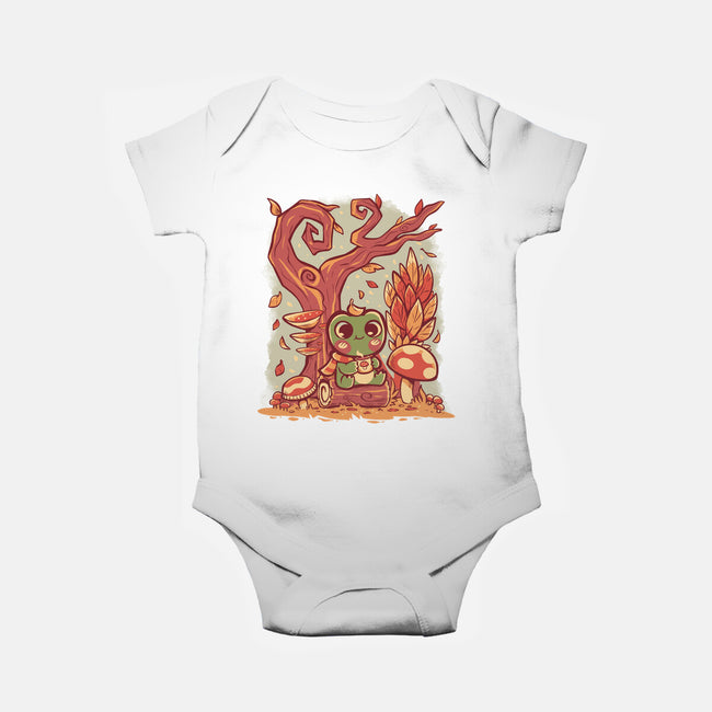 Cozy Autumn Days Frog-Baby-Basic-Onesie-TechraNova