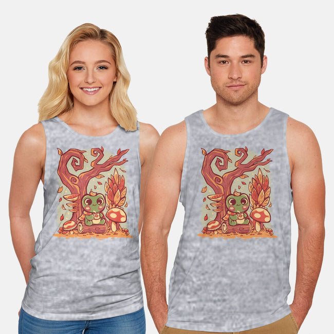 Cozy Autumn Days Frog-Unisex-Basic-Tank-TechraNova