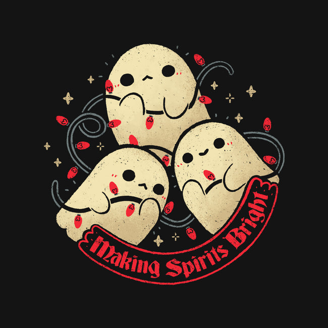 Cute Ghosts Making Spirits Bright-Youth-Basic-Tee-xMorfina