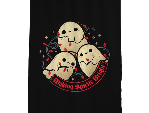 Cute Ghosts Making Spirits Bright