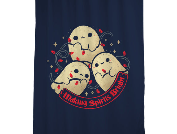 Cute Ghosts Making Spirits Bright